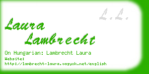 laura lambrecht business card